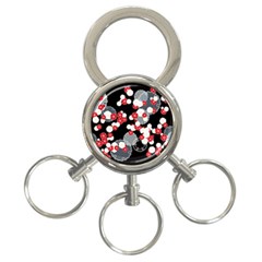 Plum Snow Ring 3-ring Key Chain by HermanTelo