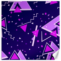 Purple Blue Geometric Pattern Canvas 12  X 12 