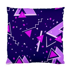 Purple Blue Geometric Pattern Standard Cushion Case (two Sides)