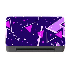 Purple Blue Geometric Pattern Memory Card Reader With Cf