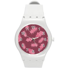 Plumelet Pen Ethnic Elegant Hippie Round Plastic Sport Watch (m) by HermanTelo