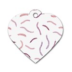 Plumelet Pen Ethnic Elegant Hippie Cute Dog Tag Heart (Two Sides) Back