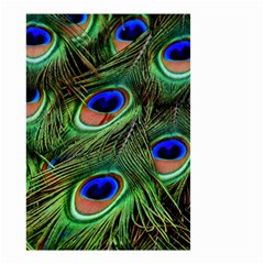 Peacock Feathers Plumage Iridescent Small Garden Flag (two Sides)