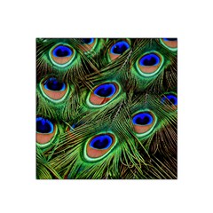 Peacock Feathers Plumage Iridescent Satin Bandana Scarf by HermanTelo