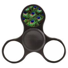 Peacock Feathers Plumage Iridescent Finger Spinner