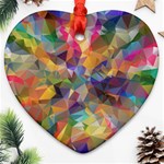 Polygon Wallpaper Ornament (Heart) Front