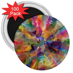 Polygon Wallpaper 3  Magnets (100 Pack) by HermanTelo