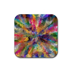 Polygon Wallpaper Rubber Coaster (square)  by HermanTelo