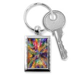 Polygon Wallpaper Key Chain (Rectangle) Front