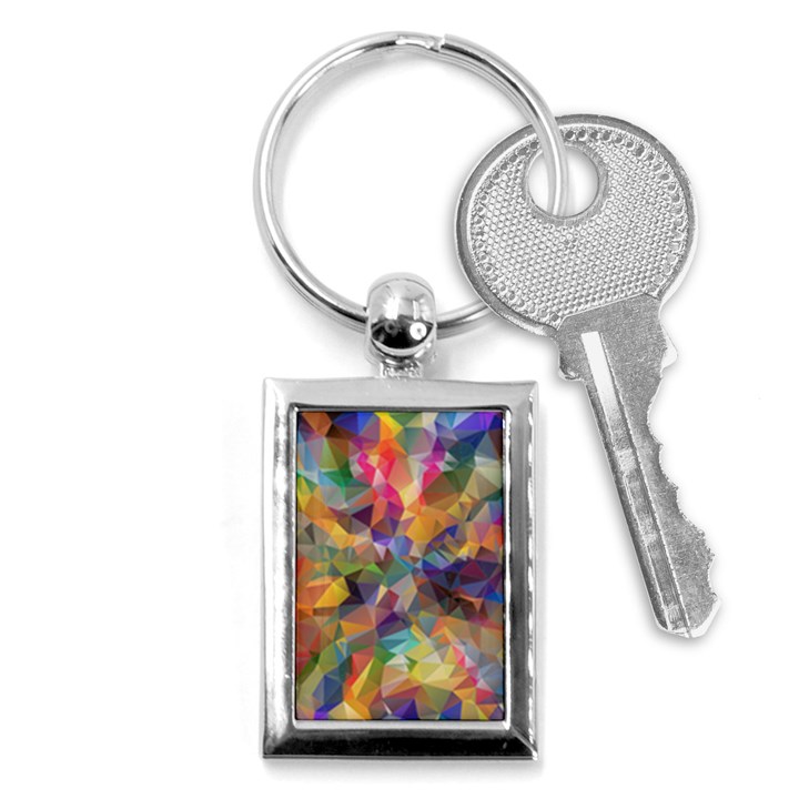 Polygon Wallpaper Key Chain (Rectangle)