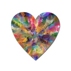 Polygon Wallpaper Heart Magnet by HermanTelo