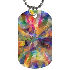 Polygon Wallpaper Dog Tag (one Side)