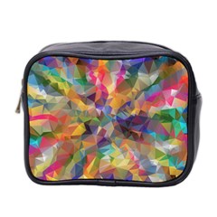 Polygon Wallpaper Mini Toiletries Bag (two Sides)