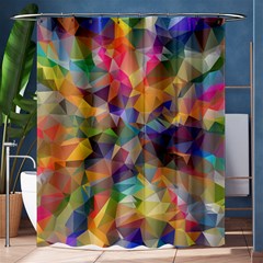 Polygon Wallpaper Shower Curtain 60  X 72  (medium)  by HermanTelo