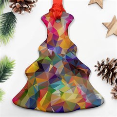 Polygon Wallpaper Ornament (christmas Tree) 