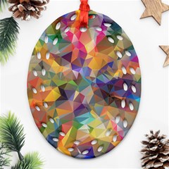 Polygon Wallpaper Ornament (oval Filigree)