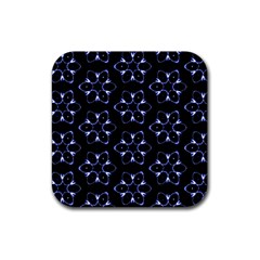 Purple Circle Wallpaper Rubber Coaster (square)  by HermanTelo