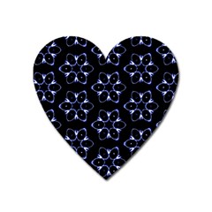 Purple Circle Wallpaper Heart Magnet by HermanTelo