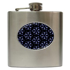 Purple Circle Wallpaper Hip Flask (6 Oz)