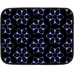 Purple Circle Wallpaper Double Sided Fleece Blanket (mini) 