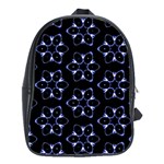 Purple Circle Wallpaper School Bag (Large) Front