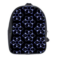 Purple Circle Wallpaper School Bag (xl)