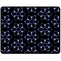 Purple Circle Wallpaper Double Sided Fleece Blanket (medium) 