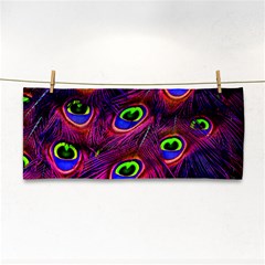 Peacock Feathers Color Plumage Hand Towel