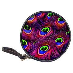 Peacock Feathers Color Plumage Classic 20-cd Wallets by HermanTelo