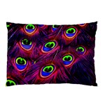 Peacock Feathers Color Plumage Pillow Case (Two Sides) Front