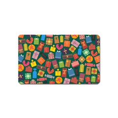 Presents Gifts Background Colorful Magnet (Name Card)