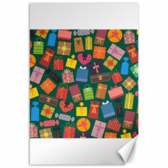 Presents Gifts Background Colorful Canvas 24  x 36 