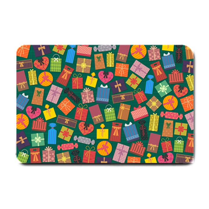 Presents Gifts Background Colorful Small Doormat 