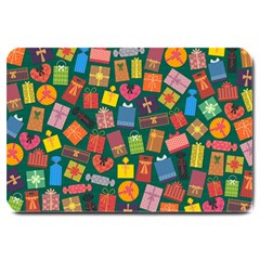 Presents Gifts Background Colorful Large Doormat 