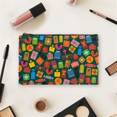 Presents Gifts Background Colorful Cosmetic Bag (Medium)