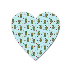 Pineapple Watermelon Fruit Lime Heart Magnet