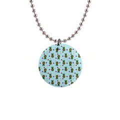 Pineapple Watermelon Fruit Lime 1  Button Necklace