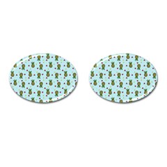 Pineapple Watermelon Fruit Lime Cufflinks (oval) by HermanTelo