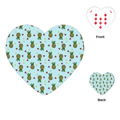 Pineapple Watermelon Fruit Lime Playing Cards (heart)