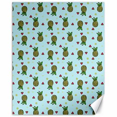 Pineapple Watermelon Fruit Lime Canvas 16  X 20 