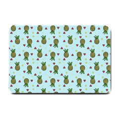 Pineapple Watermelon Fruit Lime Small Doormat  by HermanTelo