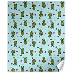 Pineapple Watermelon Fruit Lime Canvas 11  X 14  by HermanTelo