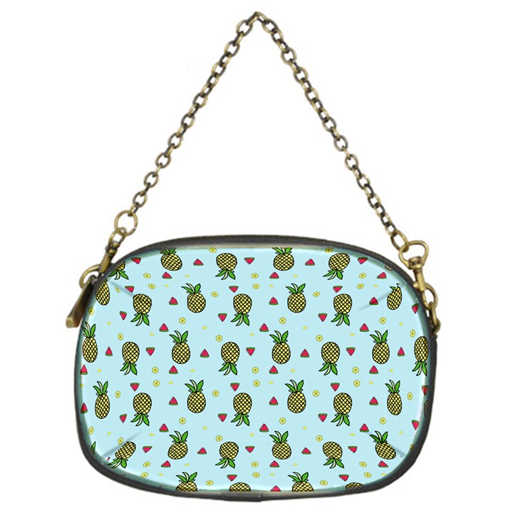 Pineapple Watermelon Fruit Lime Chain Purse (One Side)