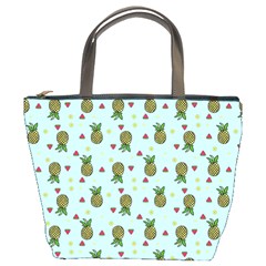 Pineapple Watermelon Fruit Lime Bucket Bag