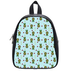 Pineapple Watermelon Fruit Lime School Bag (small)