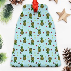 Pineapple Watermelon Fruit Lime Bell Ornament (two Sides)