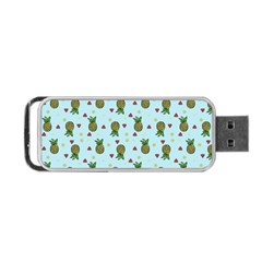 Pineapple Watermelon Fruit Lime Portable Usb Flash (one Side)