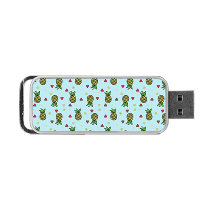 Pineapple Watermelon Fruit Lime Portable USB Flash (One Side)