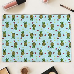 Pineapple Watermelon Fruit Lime Cosmetic Bag (xxl)