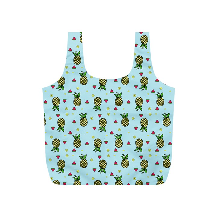 Pineapple Watermelon Fruit Lime Full Print Recycle Bag (S)